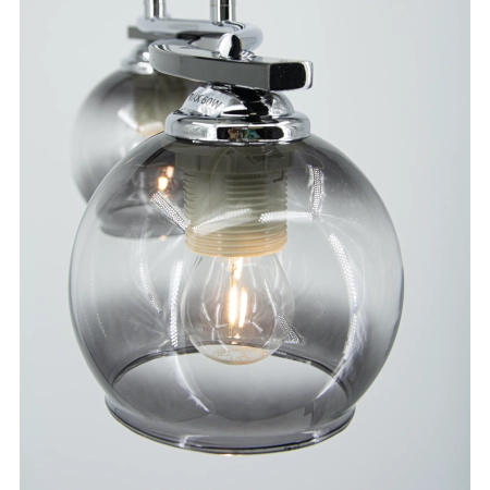 Lampa sufitowa chromowana szklana 2-punktowa 8912/2 z serii CLEO - Lampy Elem